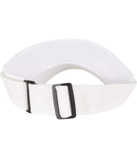 Performance Embroidered Visor Cap White Flexfit