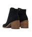 Womens/ladies evelyn suede ankle boots black Toms