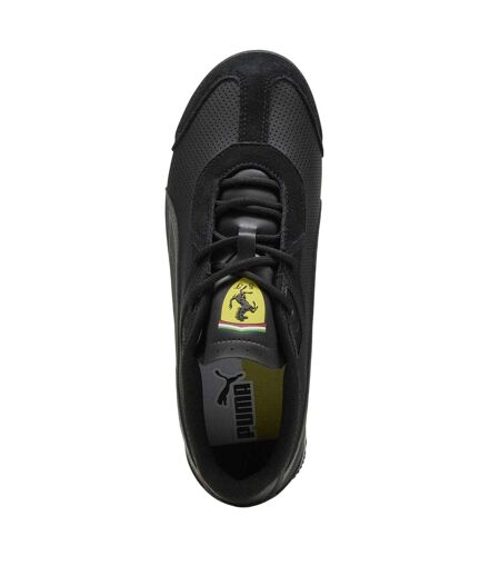 Mens Sf Roma S Low Cut Flat Trainers  Black Puma