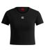 T-shirt Court Motif/style Logo Femme Noir Hugo-2