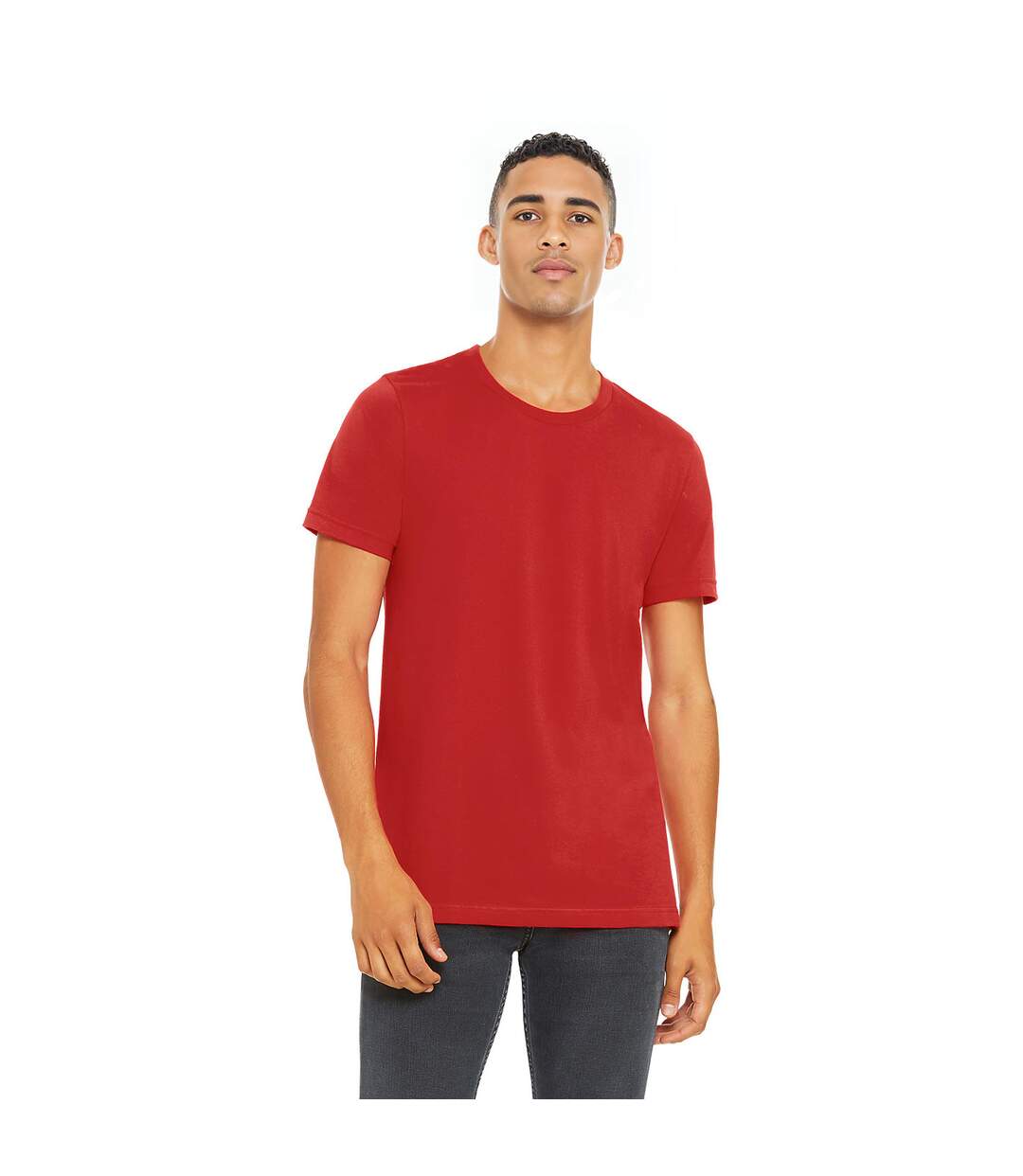 T-shirt adulte rouge Bella + Canvas-3