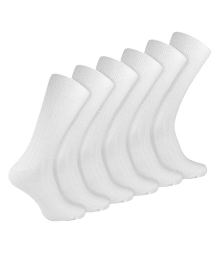 Sock Snob - Chaussettes habillées côtelées coton uni homme - 6 paires