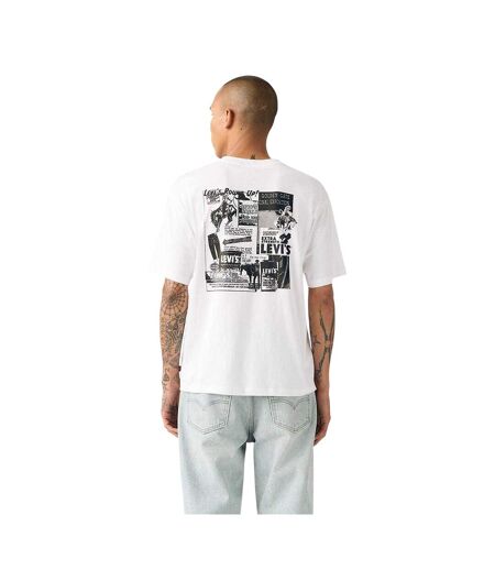 Mens Cowboy T-shirt White Levis