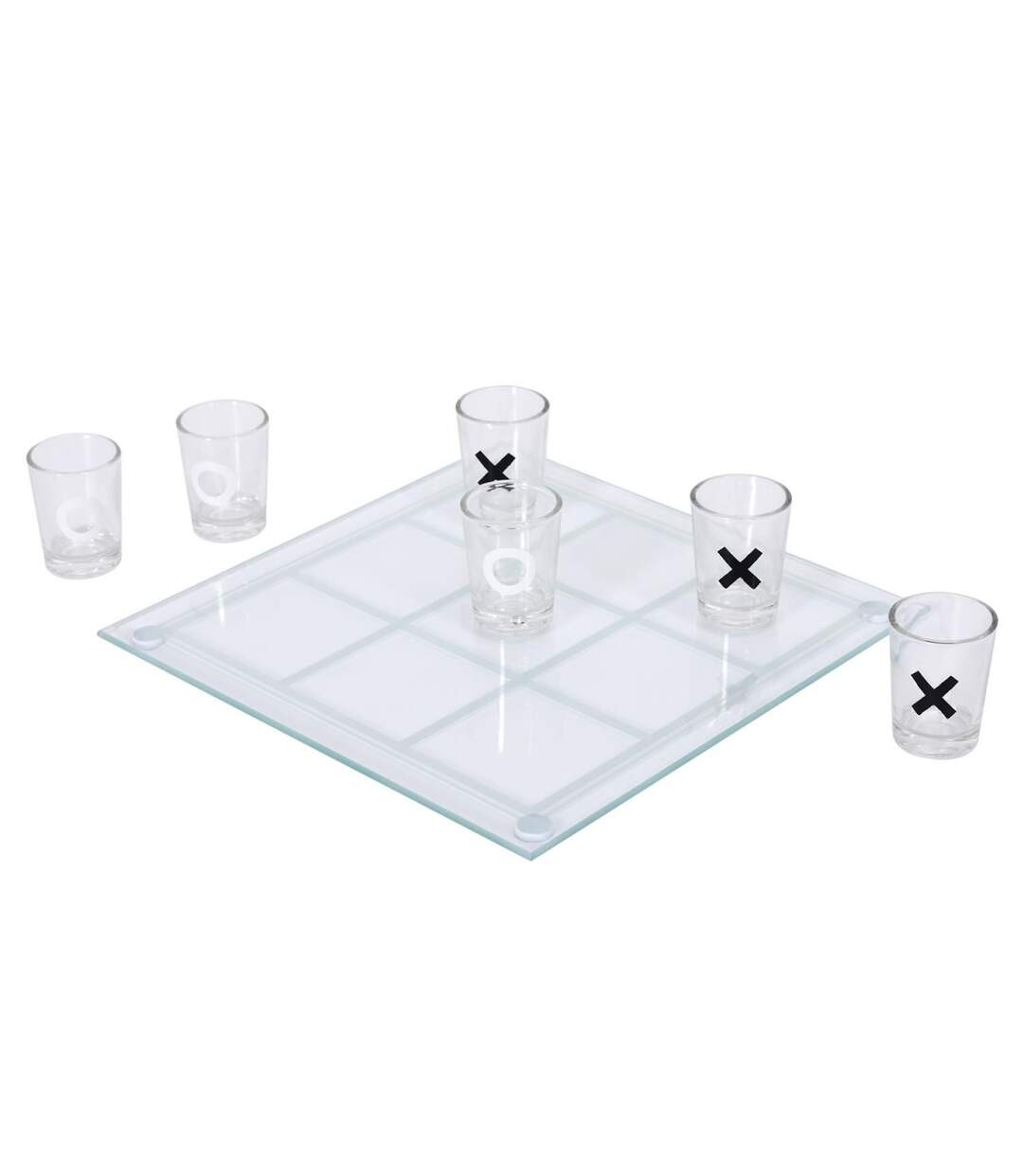 Jeu à Boire 9 Verres Shot 22cm Transparent-1