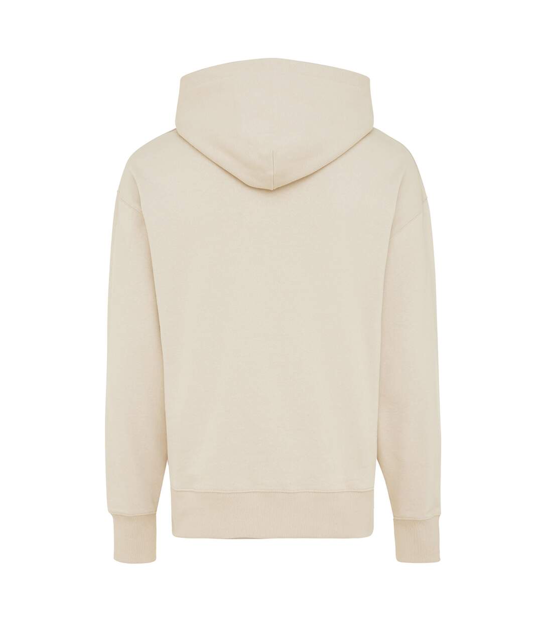 Unisex adult yoho recycled cotton relaxed fit hoodie natural raw Iqoniq-2