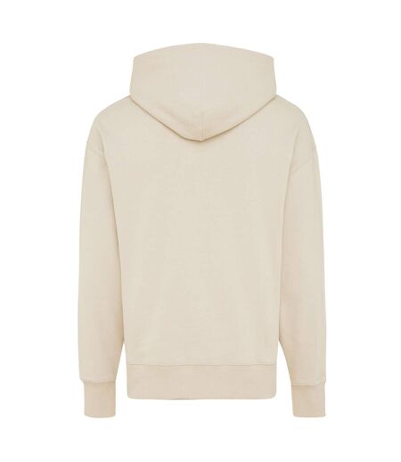 Unisex adult yoho recycled cotton relaxed fit hoodie natural raw Iqoniq