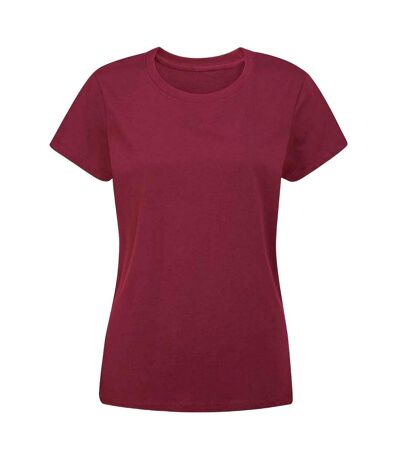 T-shirt essential femme bordeaux Mantis