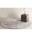 Tapis Rond Uni Blanca 200cm Gris Clair-4