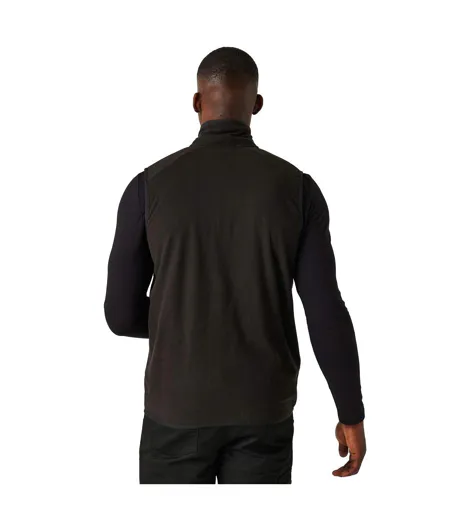 Mens Navigate Fleece Gilet Black Orange Pop Regatta
