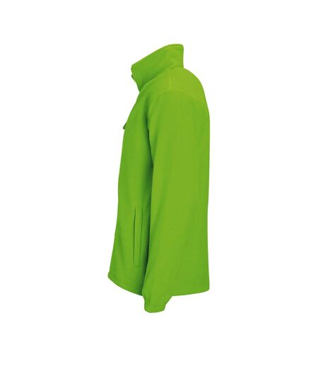 SOLS Mens North Full Zip Outdoor Fleece Jacket (Lime)