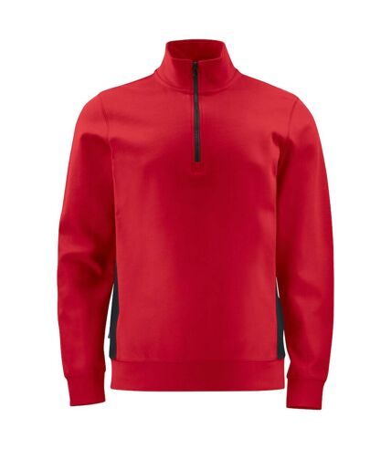 Mens half zip sweatshirt red Projob