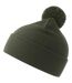 Unisex Adult Wind S Pom Pom Recycled Double Skin Cuffed Beanie Olive Atlantis-2