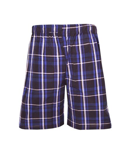 Mens woven checked lounge shorts chèque royal cargo bay