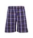 Mens woven checked lounge shorts chèque royal cargo bay