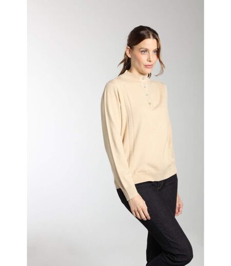 Pull Lady  | Gerard Pasquier Avec Col Pattes De Boutonnière | Gerard Pasquier
