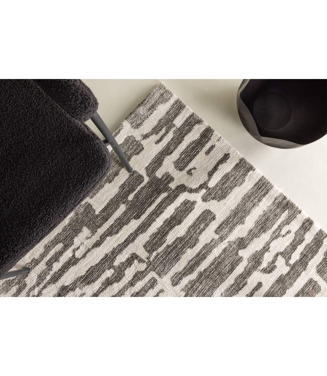 Tapis Déco Milos 160x230cm Gris-5