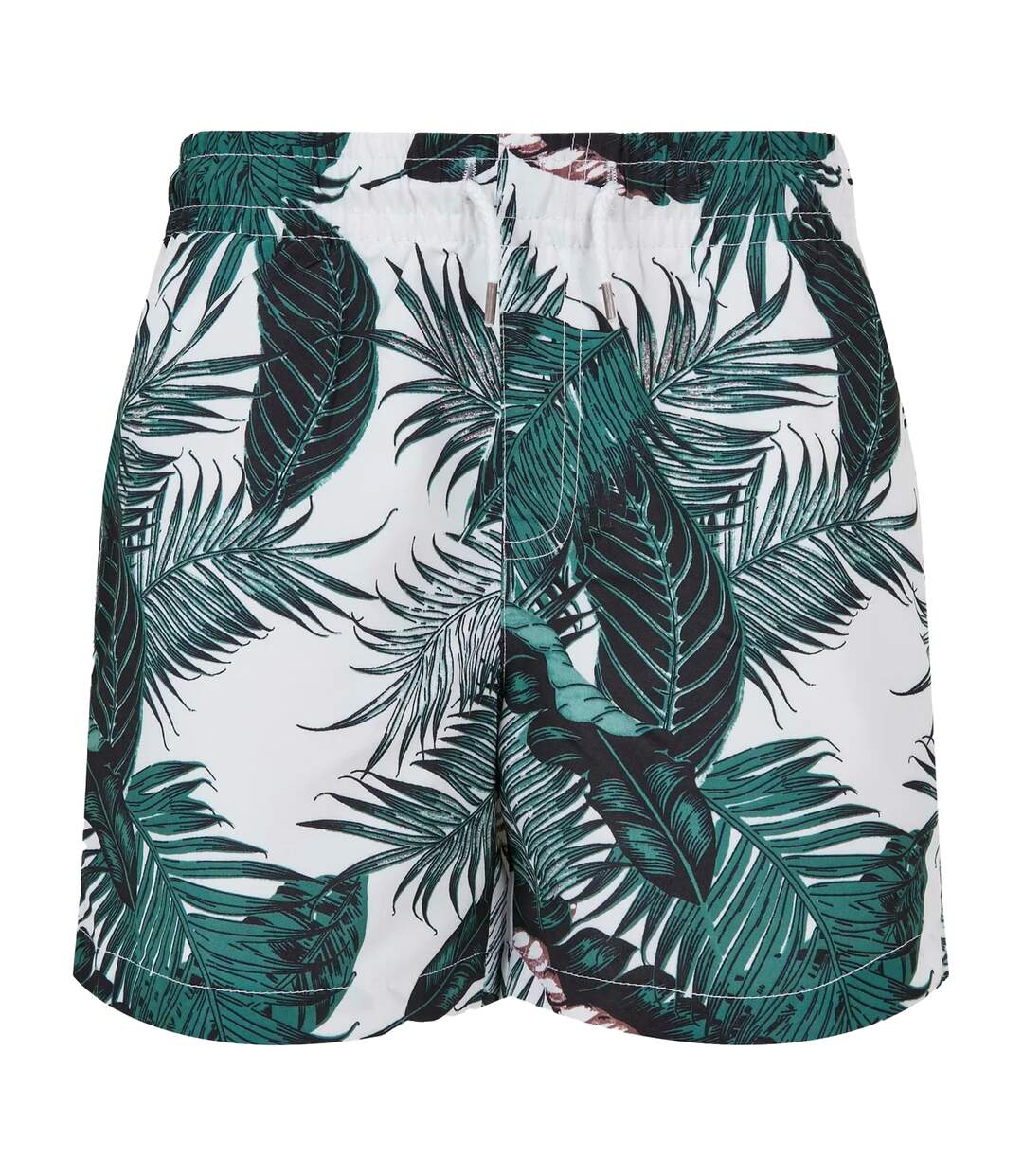 Short De Bain Mens Palm Leaf Olive Urban Classics-1