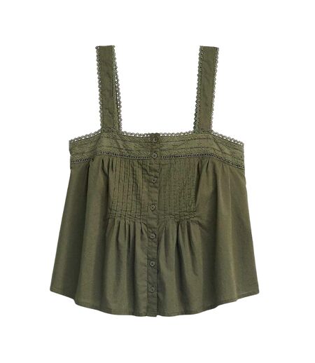 Womens/ladies Square Neck Camisole Deep Depths Levis