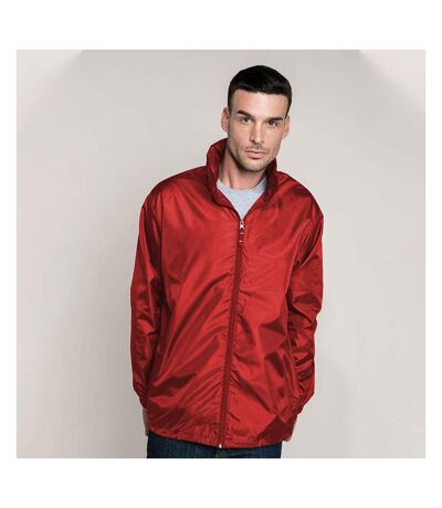 Kariban Mens Casual Windbreaker Jacket (Red) - UTRW2711