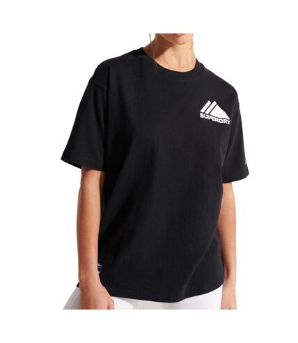 T-shirt Noir Femme Superdry Mountain