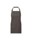 Organic fairtrade certified recycled full apron one size dark grey Premier-2