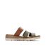Sandales kaki/marron femme xti 144125-2
