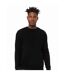 Unisex Adult Sponge Fleece Drop Shoulder Sweatshirt Dtg Black Bella + Canvas-1