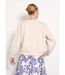 Sweat court col rond en maille douce-2