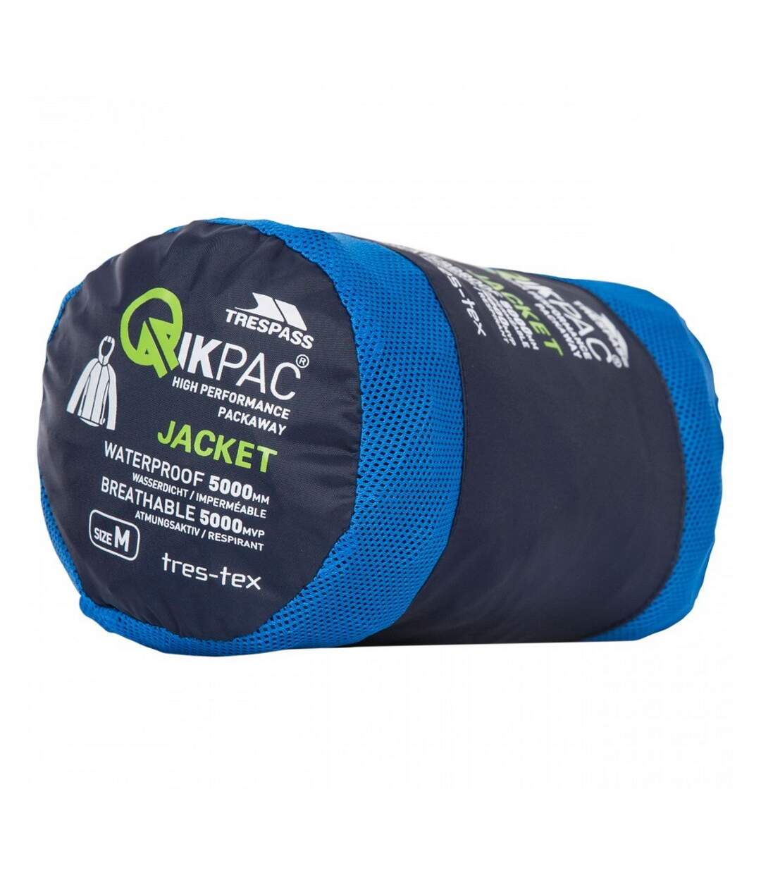 Qikpac X Unisex Packaway Jacket Nasvy Blue Trespass-4
