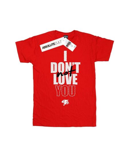 Disney Femmes/Les femmes High School Musical The Musical Not Love You - T-shirt en coton pour petits amis (Rouge) - UTBI28282
