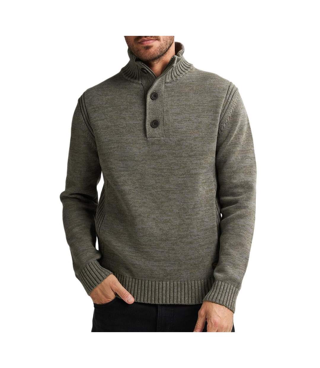 Pull gris homme petrol industries knitwear-1