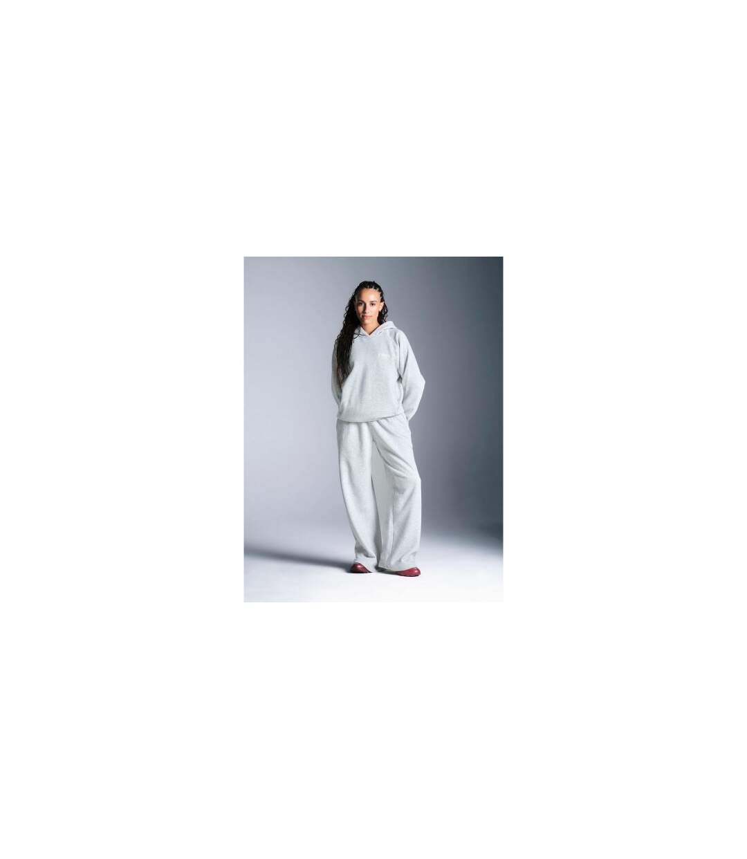Pantalon De Jogging Banderilla Femme Gris Clair Chiné Miss Kick-1
