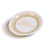 Lot de 6 Assiettes en Carton Anniversaire Gold II 18cm Blanc-1