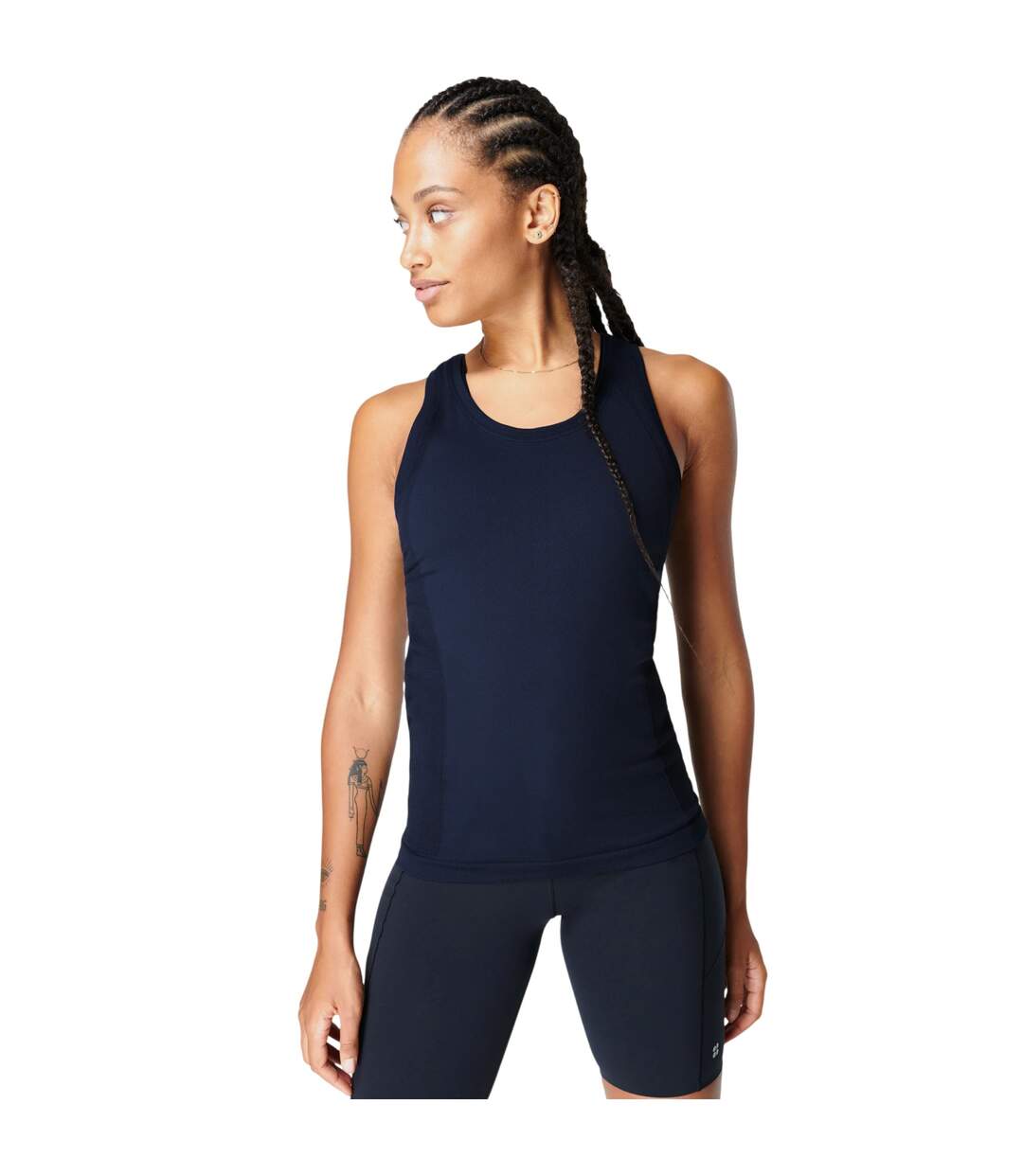 Débardeur Entraînement Athlete Femme Bleu Marine Sweaty Betty-4