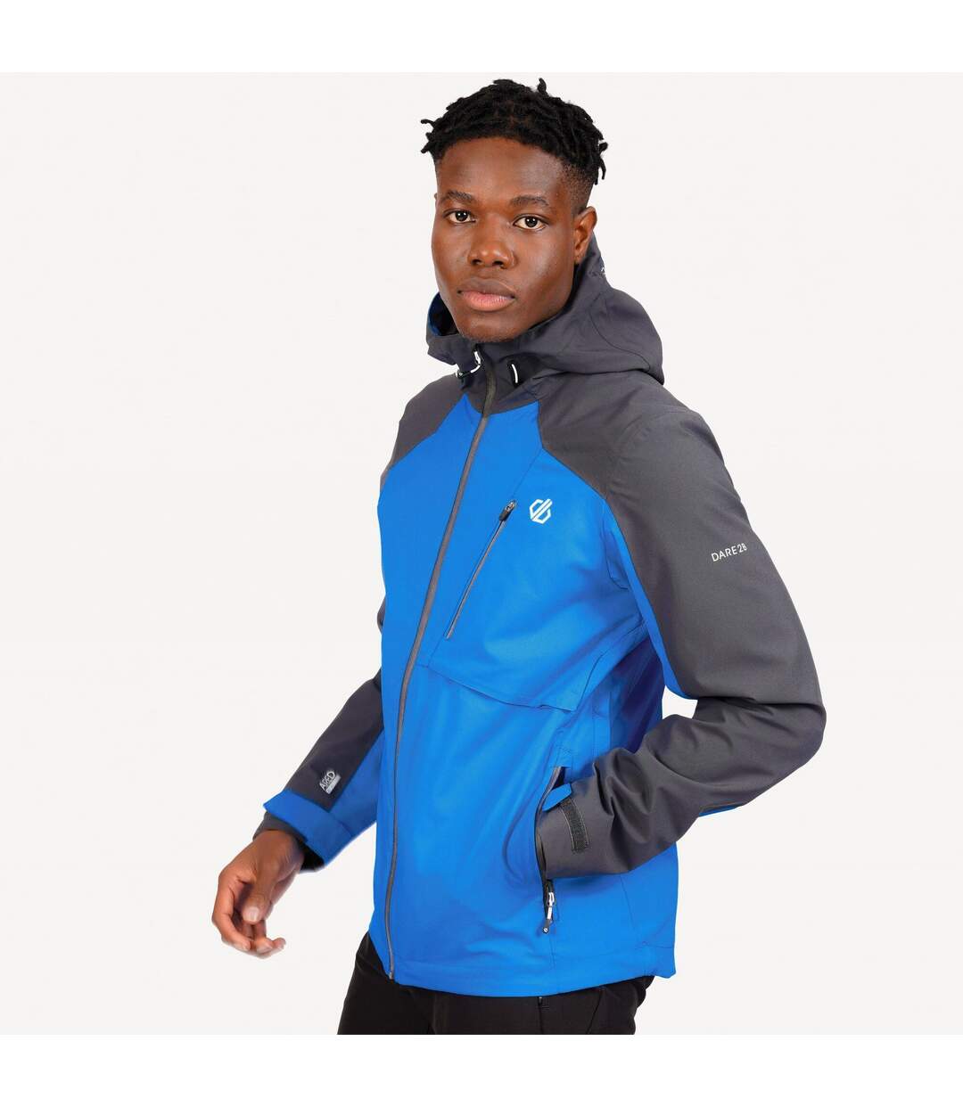 Dare 2B Mens Diluent III Waterproof Jacket (Athletic Blue/Ebony)