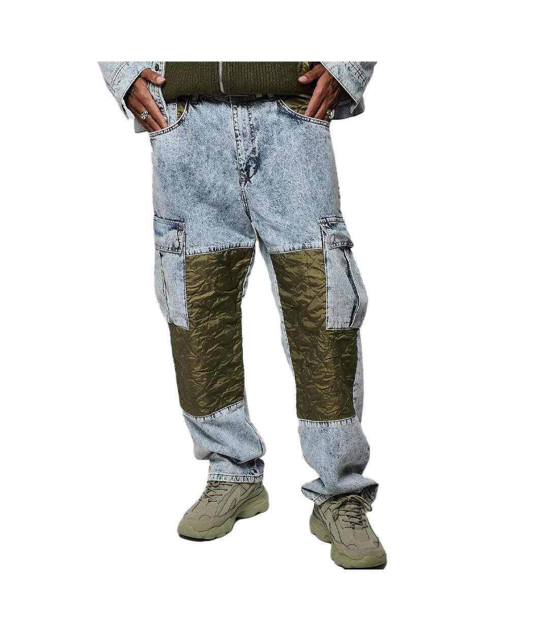 Jean bleu/kaki homme kaporal abel-1