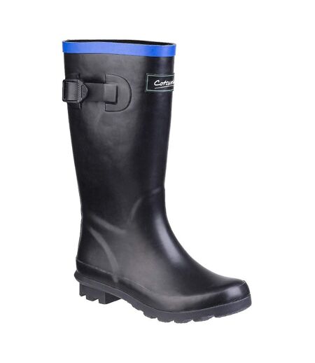 Cotswold Fairweather Junior Wellington Boot (Black/Blue) - UTFS5953