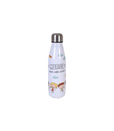 Bouteille Isotherme Merci 50cl Blanc