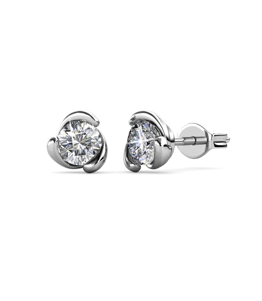 Boucles d'oreilles Rose Crystal, Cristal d'Autriche