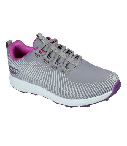 Womens/ladies go golf max swing golf shoes grey/purple Skechers