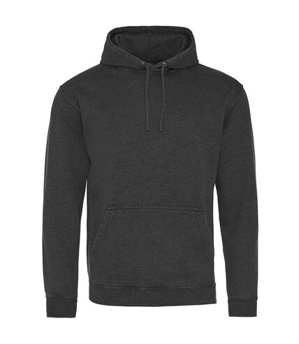 AWDis Hoods Adults Unisex Washed Look Hoodie (Washed Charcoal)