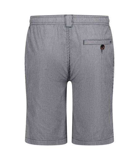 Regatta Mens Albie Chino Stripe Shorts (Dark Denim) - UTRG7229