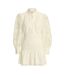 Robe Courte Motif/style Lacets Remy Femme Blanc Cassé Bardot-2