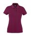 Fruit Of The Loom Womens Lady-Fit 65/35 Short Sleeve Polo Shirt (Burgundy) - UTBC384