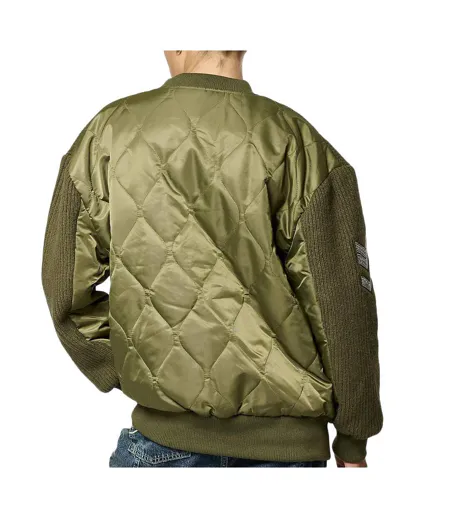 Veste zippée kaki femme kaporal sensa