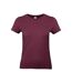T-shirt #e190 Femme Bordeaux B&C-1