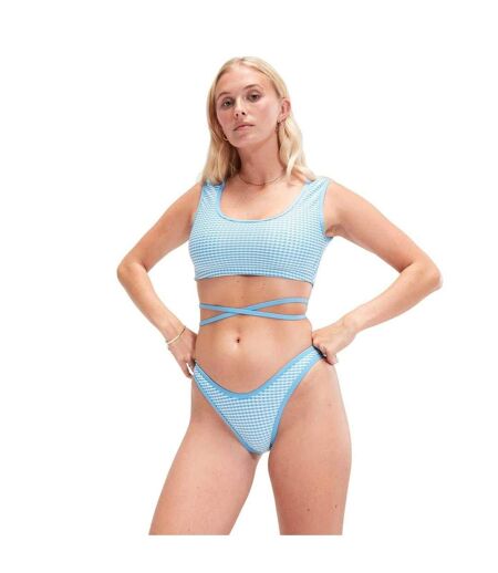 Bas De Maillot De Bain Motif/style À Carreaux Femme Bleu Clair À Carreaux Speedo