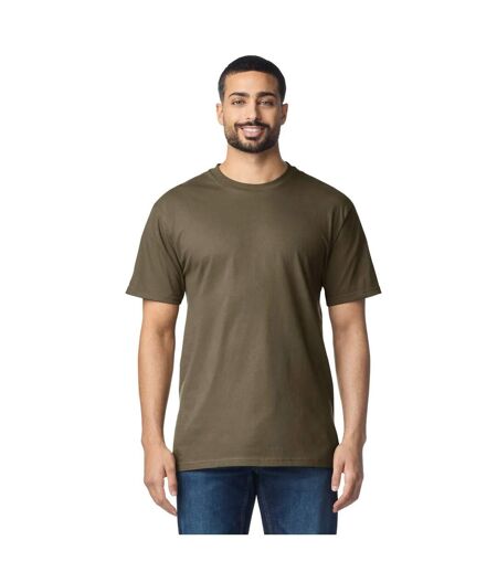 Unisex Adult Plain T-shirt Olive Gildan
