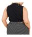 Haut Court Sans Manches Femme Noir Brave Soul-3