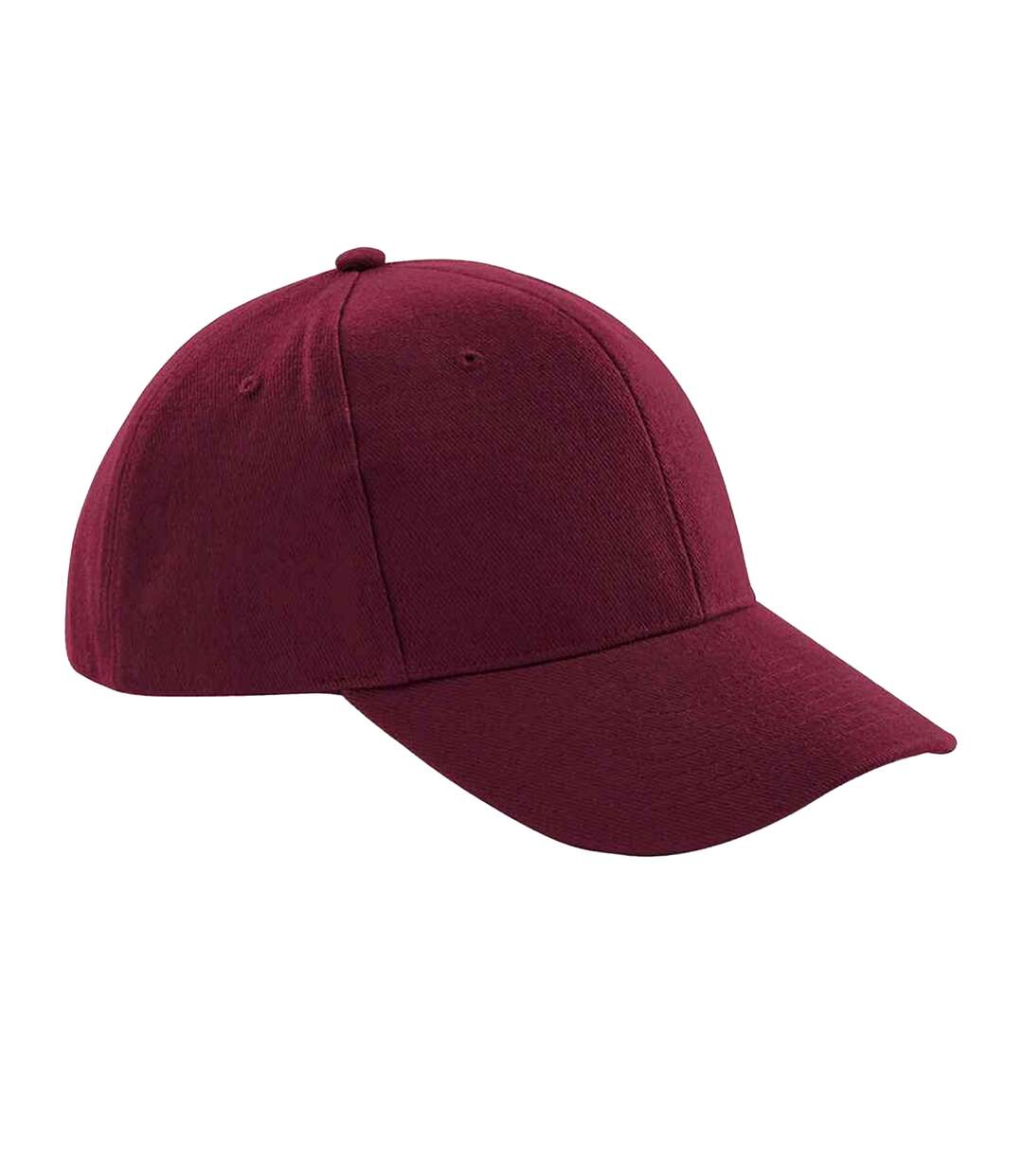 Casquette de baseball 100% coton épais adulte unisexe bordeaux Beechfield-1